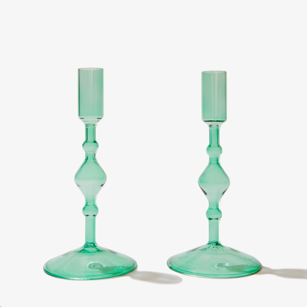 POKETO | NIB Glass Candlestick Holder